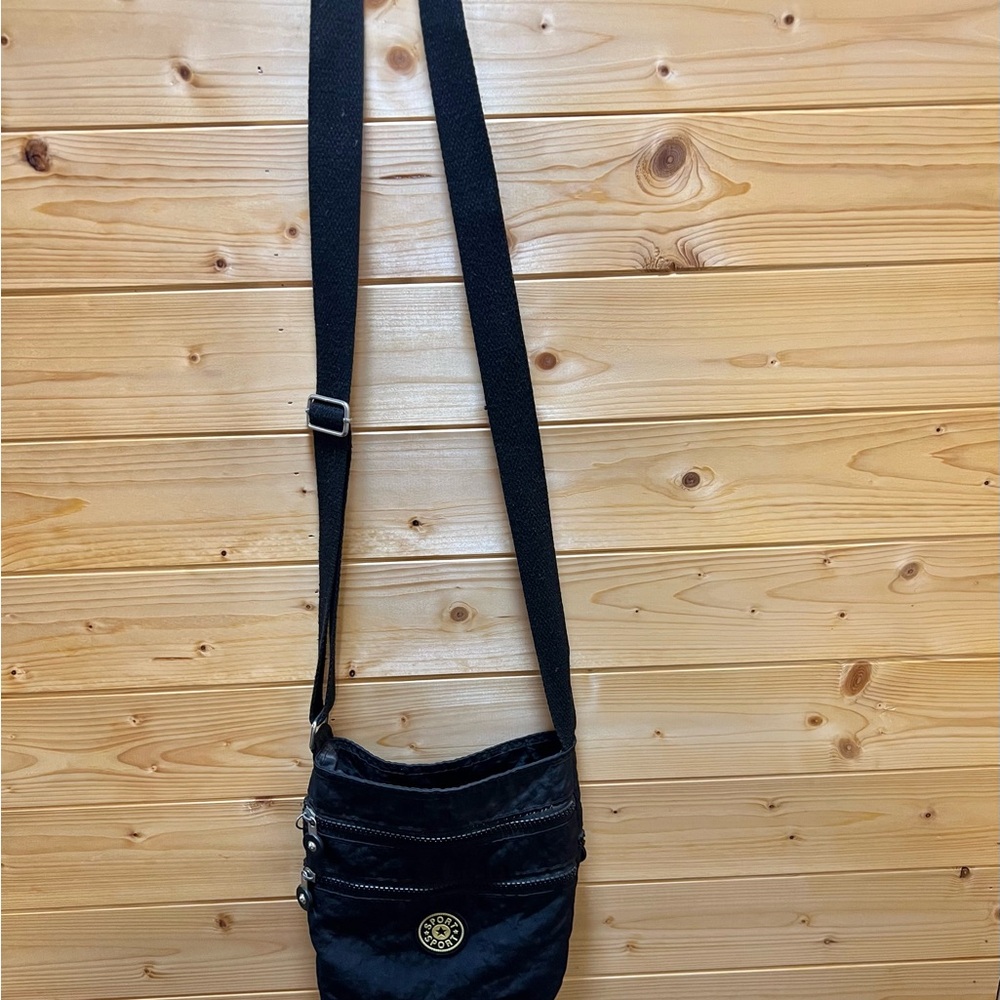 Black Crossbody Bag with Adjustable Strap